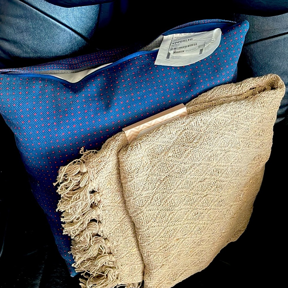 Decorative Pillow And Blanket Bundle